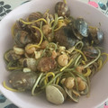 El cooksnap de Las cosas de Jenni 👩🏽‍🍳 cuando hizo Espaguetis con almejas👌.