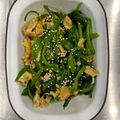 廖文仲 的 菠菜炒蛋～ cooksnap