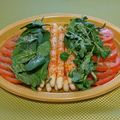 El cooksnap de Jesús Ruiz cuando hizo Ensalada de espárragos, tomates y hojas tiernas.