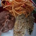 El cooksnap de Grass cuando hizo Nopales asados capeados en amaranto.