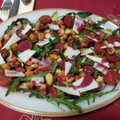 El cooksnap de Macarena cuando hizo Ensalada de temporada con aliño de ceviche.