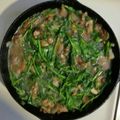 timothy mickol's cooksnap of when they made Pork Bits and Pea Shoots Stir-Fried with Ginger and Pepper.