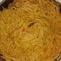 aliya 's cooksnap of when they made Fried potato, chicken sauce and salad.