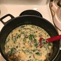 Daniel Rabinovich's cooksnap of when they made Creamy Tortellini Spinach Mushroom Soup with Turkey Sausage.