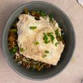 Kathleen521's cooksnap of when they made Thai basil and chilli minced beef with an egg (Phat Kaphrao).