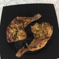 El cooksnap de Alicita cuando hizo Pollo al horno con cebollas y arroz con crema como guarnición.