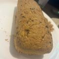 El cooksnap de Abril Coronel cuando hizo Budín Integral de Banana.