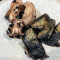 El cooksnap de Miguelo Ferrer Alberich cuando hizo Guiso de alcachofas con salsa de tinta de sepia.