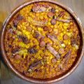 El cooksnap de Maximino Moreno Trigueros cuando hizo Arroz al horno con garbanzos y mucha carne 🥩.