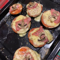 El cooksnap de Claudia Cortez cuando hizo Mini pizza de berenjena 🍆.