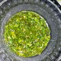 El cooksnap de MADE in Chile cuando hizo Pesto de perejil.