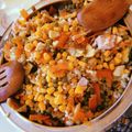 El cooksnap de aroabadillo cuando hizo Arroz 3 delicias.
