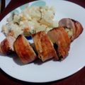El cooksnap de Dianali cuando hizo Pechuga de pollo rellena envuelta en tocineta.
