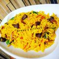 Afrah's kitchen 's cooksnap of when they made Nigerian fried rice.