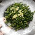 Cooksnap của Hường Lê Thu khi họ làm theo món Rau muống xào tỏi chuẩn
