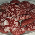 El cooksnap de Viviana Silva cuando hizo Galletas red velvet craqueladas.