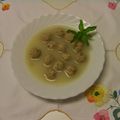 El cooksnap de Mari Carmen cuando hizo Sopa de albóndigas.