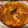 El cooksnap de Natalia cuando hizo Fideuá mixta de conejo y gambón.