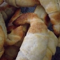 El cooksnap de Marian cuando hizo Medialunas con masa pascualina rellenas de dulce de leche.