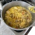 El cooksnap de Atenas Isidro cuando hizo Arroz Amarillo con Alitas de Pollo.