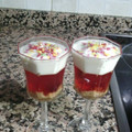 El cooksnap de Manoli Pascual cuando hizo Postre frío de yogur y gelatina de fresa.
