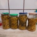 El cooksnap de Andre Chaloud cuando hizo Pencas de acelga en escabeche.