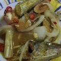 Cooksnap Wan Erda semasa beliau membuat Ikan tengiri masak cuka.