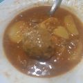 El cooksnap de Ana Claudia cuando hizo Albóndigas de carne.