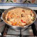 El cooksnap de paquisantiago cuando hizo Fideos chinos con pollo y verduras.