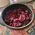 El cooksnap de Kikue Shima cuando hizo Repollo morado guisado sabor chucrut.