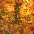 El cooksnap de Mariemily6 cuando hizo Paella de Pollo, Cerdo y Chorizo.