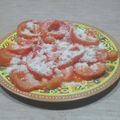 El cooksnap de Lady Marmalade cuando hizo Ensalada de tomates con queso rallado.
