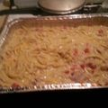 vernellbaldridge's cooksnap of when they made Velveeta rotel chicken spaghetti.