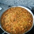 El cooksnap de gariner cuando hizo Arroz con migas de bacalao y langostinos.