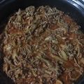 El cooksnap de Luis Barajas cuando hizo Tinga de pollo.