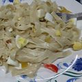 El cooksnap de Dora Teresa Zuzaniuk cuando hizo Fideos a la crema.
