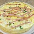 Fakechef's cooksnap of when they made Oven omelette with potatoes,cheese,ham and salami!.