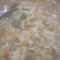 El cooksnap de Paula Lu cuando hizo Guiso de arroz y carne.