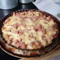 El cooksnap de Adriana Loyarte cuando hizo Tarta de jamón queso y cebolla con base de arroz 🧀🥓🍚.