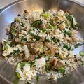 小媽簡單煮 的 自製雪裡紅香菇炒飯 cooksnap