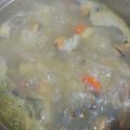 El cooksnap de Angelica Illesca cuando hizo Caldillo de mariscos.