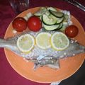El cooksnap de Aldedomel cuando hizo Gallo al horno sobre almohadilla de verduras fácil.