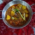 Maha Faraz's cooksnap of when they made Qeema Aloo!.