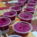 Cooksnap dari Dhena untuk resep Puding buah naga (#pr_recookagarlebihjeli)