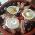 El cooksnap de Sandra cuando hizo Ensalada de melva, aguacate, tomate, con queso de cabra tostado.