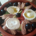 El cooksnap de Sandra cuando hizo Ensalada de melva, aguacate, tomate, con queso de cabra tostado.