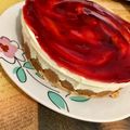 El cooksnap de Juliet's Sweet Creations cuando hizo Tarta de queso 🧀 con mermelada de fresa 🍓 o frambuesa.