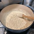 Hallie Maney's cooksnap of when they made Homemade Alfredo Sauce.
