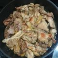 El cooksnap de Xus cuando hizo Conejo al ajillo con toque de vinagre de Sidra.