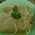 El cooksnap de Elizabeth Lucio cuando hizo Enchiladas suizas con salsa verde y queso gratinado.